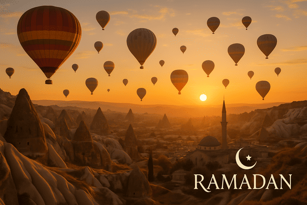 cappadocia balloons di bulan ramadhan