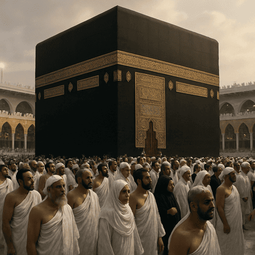 suasana kabah di waktu senja