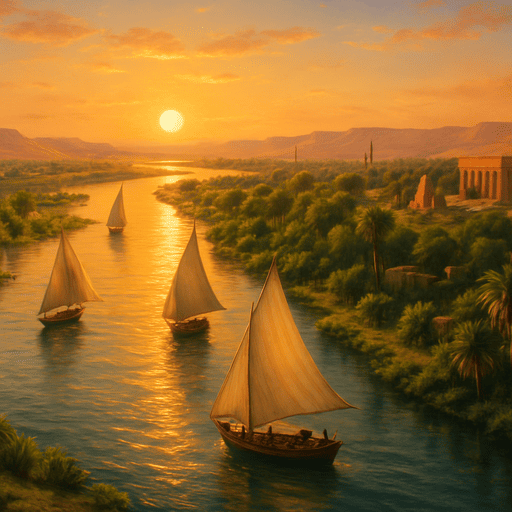 Pemandangan sungai nil