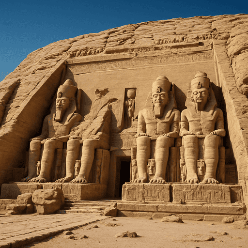 Kuil Abu Simbel meruapakan Monumen Megah di Selatan yang berada di mesir