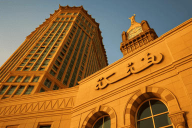 Salah satu hotel yang berada di mekkah yang sangat mewah