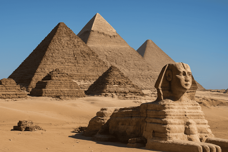 Pemandangan Piramida yang sangat cantik di Mesir