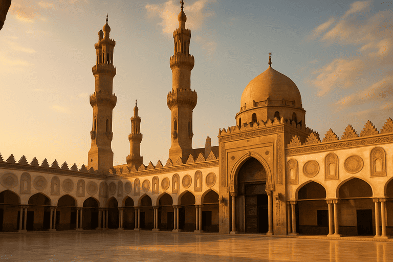 Foto masjid al azhar yang berada di kairo, mesir yang sangat megah & mewah