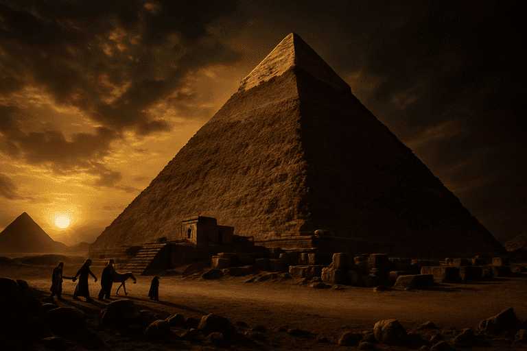Keindahan piramida giza yang berada di mesir