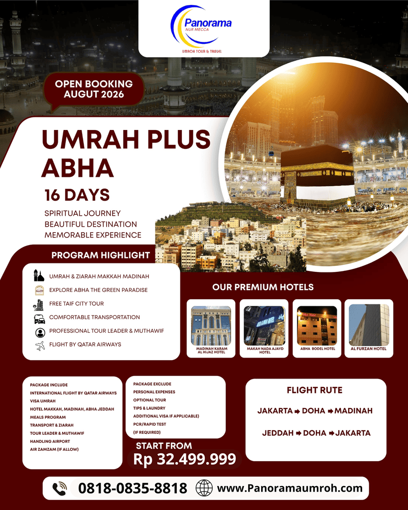 Paket Umroh Plus Panorama 16 Days ( SMARTTREE)
